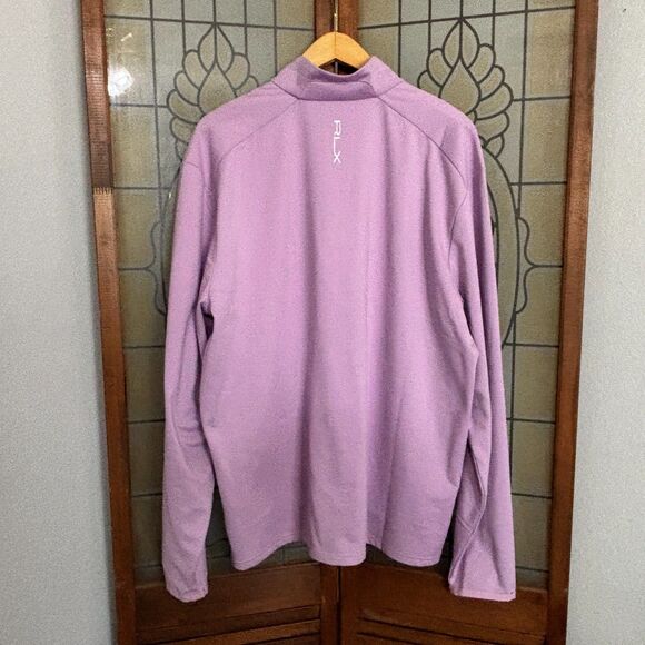 Polo Ralph Lauren RLX Quarter Zip PullOver Stretch Jersey Knit Sweatshirt Size L - Picture 6 of 13